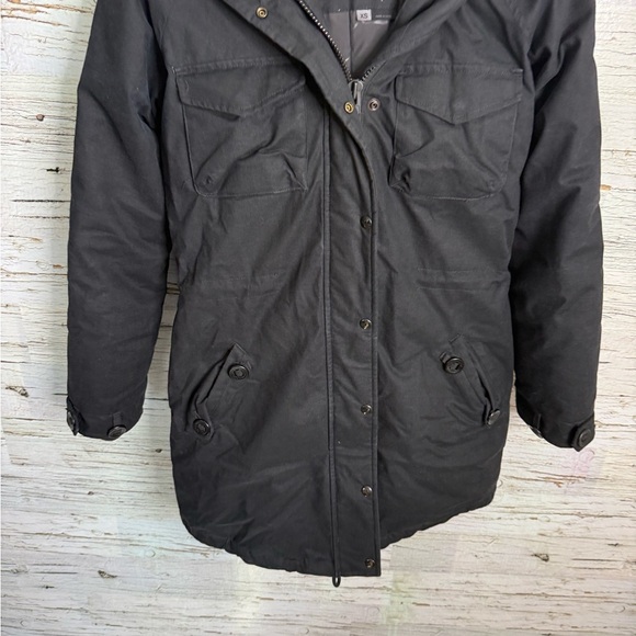 ARITZIA COMMUNITY DOWN FILLED PARADIGM PARKA SIZE xs black DUCK FEATHER - Picture 2 of 8